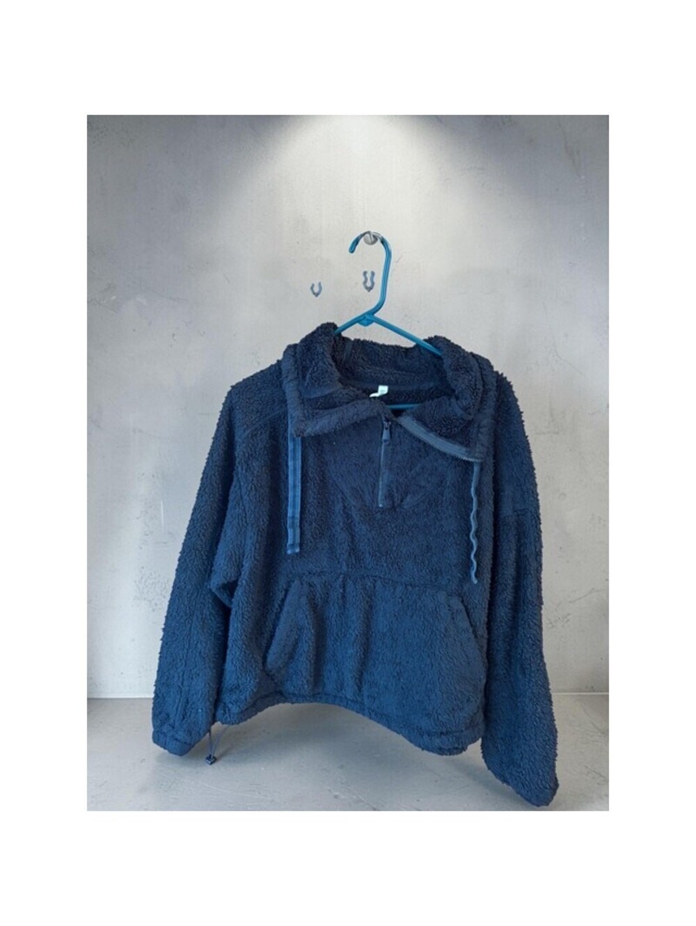 Free People FP Movement  High Neck Pullover Black Fleece Sherpa Size small